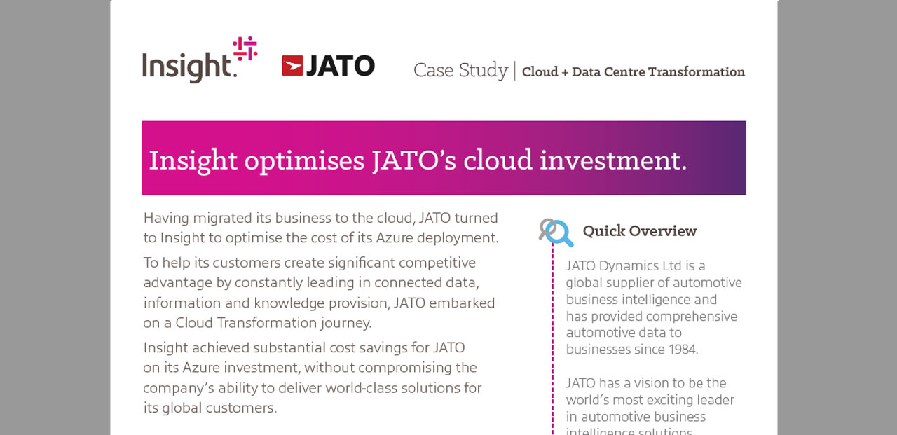 JATO cloud investment case study