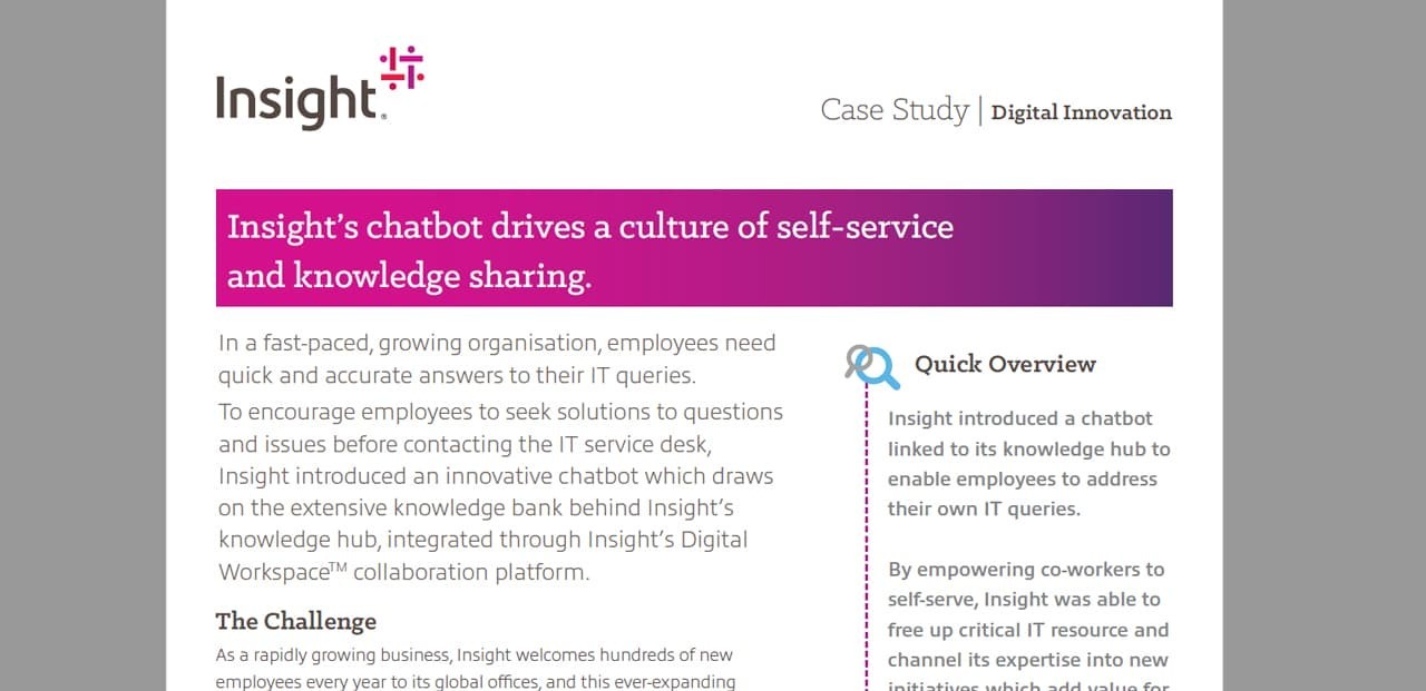 Insight’s chatbot pdf case study