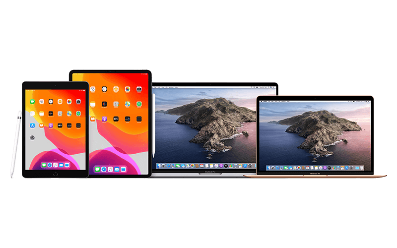 Product image of group of Apple devices