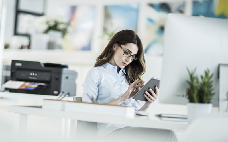 Woman with phone