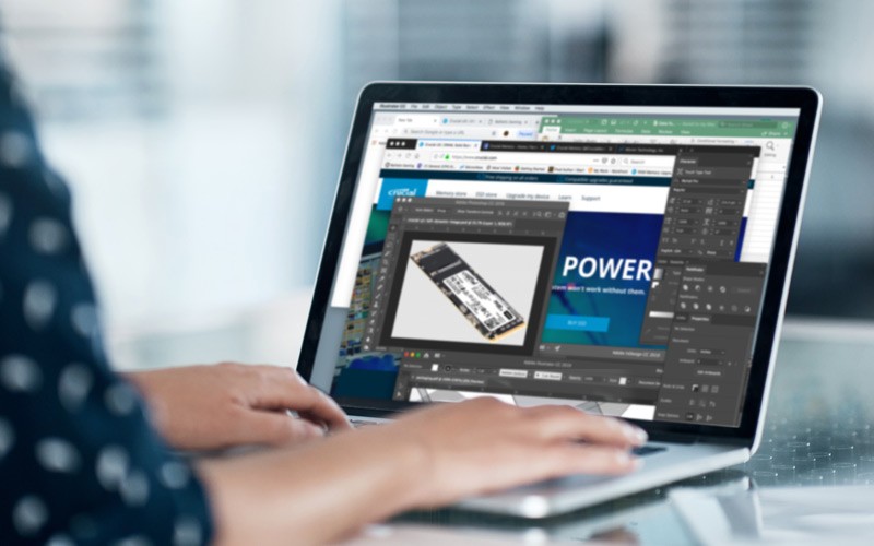Upgrade the performance of your devices Woman using a laptop