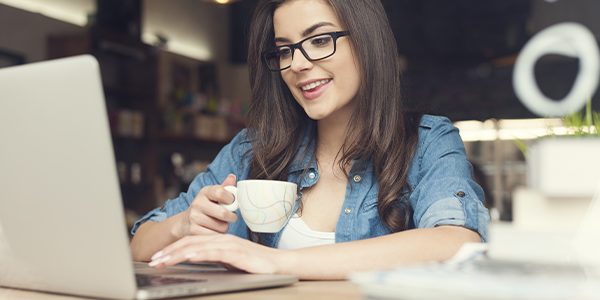 Woman at laptop