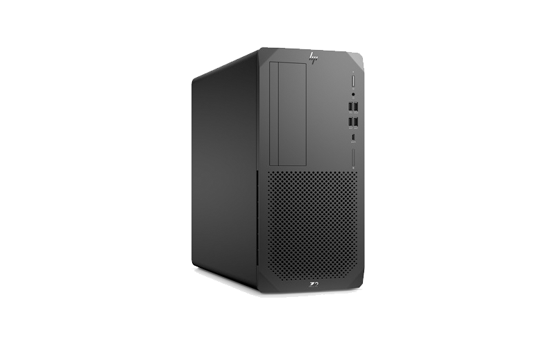 HP EliteDesk 705 G4 Microtower in use on desk