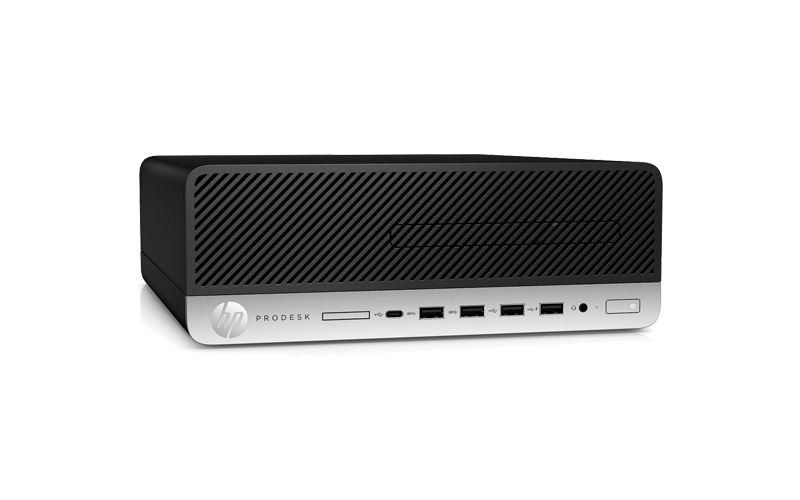 Close of the HP ProDesk 600 G4 Small Form Factor