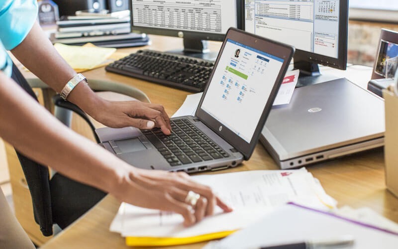 EliteBook 700 Series notebook in use on desk