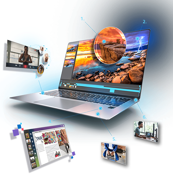 See all the great features on Intel Evo vPro devices
