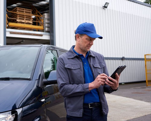 Accident Ready Samsung rugged device splashed with water