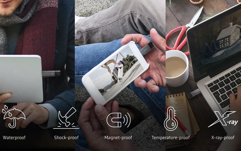 Samsung duo usb drives are the perfect compact storage solution Samsung duo usb drive in use