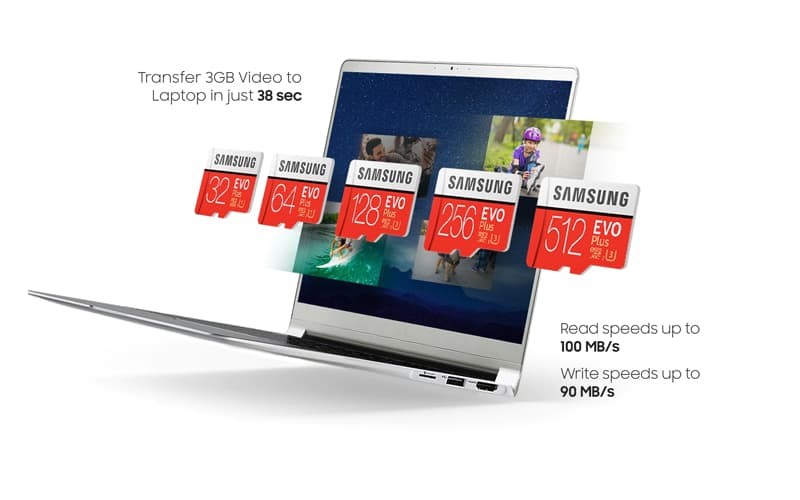 Samsung memoery cards offer portable options Samsung memory cards