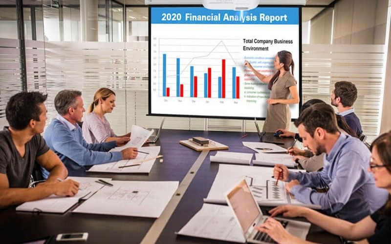 Make a good impression with Viewsonic projectors Modern meeting room with a Viewsonic projector